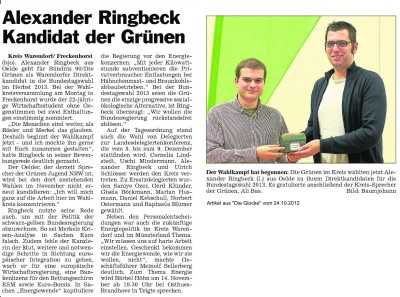 Artikel aus "Die Glocke" vom 24.10.2012