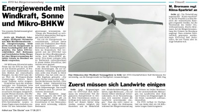 Artikel aus "Die Glocke" vom 17.06.2011