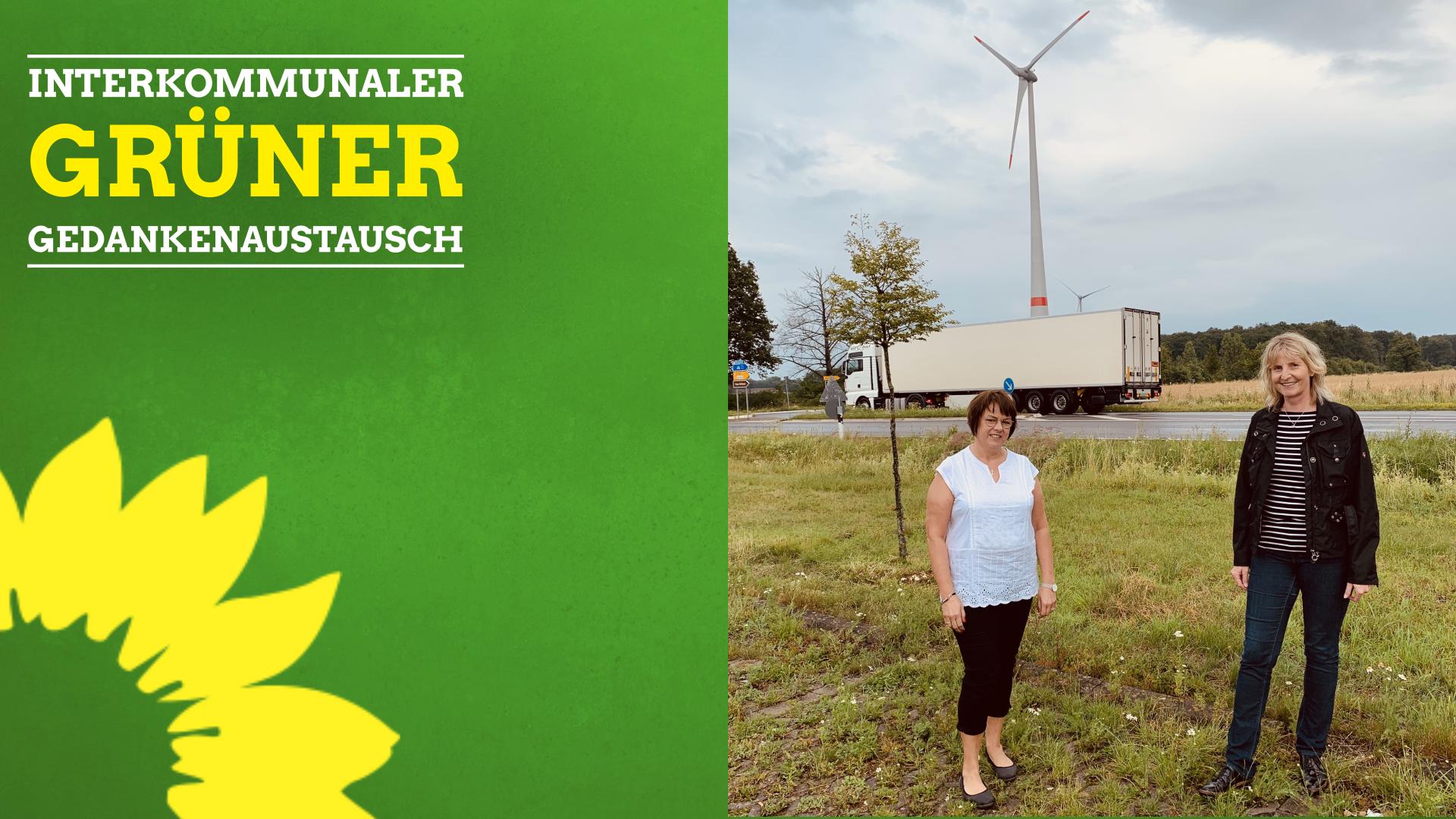 Die Bürgermeisterkandidatin der Grünen in Rheda-Wiedenbrück, Sonia von Zons (l.), und die von den Grünen nominierte Oelder Bürgermeisterkandidatin Barbara Köß haben sich auf dem Gebiet der Aurea zu einem Gespräch getroffen.