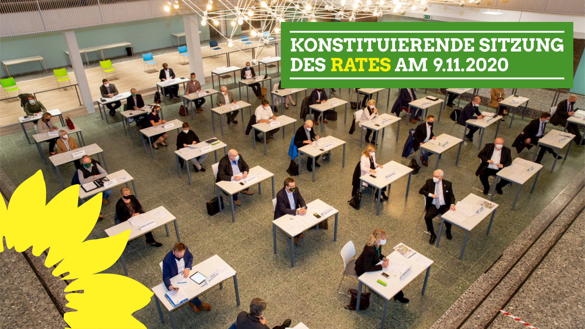 Konstituierende Sitzung des Rates am 9.11.2020 Foto: Knut Reimann