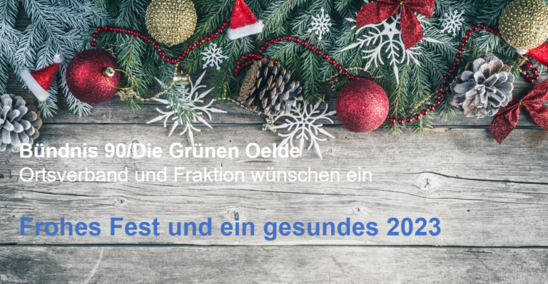 Wir wünschen ein frohes Fest und ein gesundes 2023!