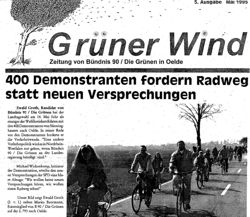 Ein Blick zurück: Ausgabe Grüner Wind Mai 1995