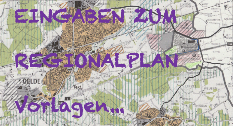 Eingaben zum Regionalplan Münsterland bis 30. September noch möglich!